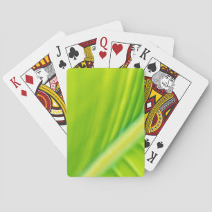 green banana leaf playing cards