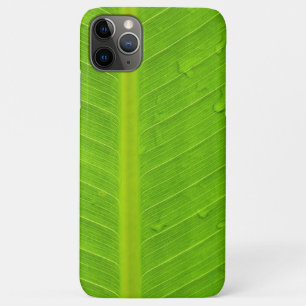 Green Banana Leaf Water Drop iPhone 11 Pro Max Case