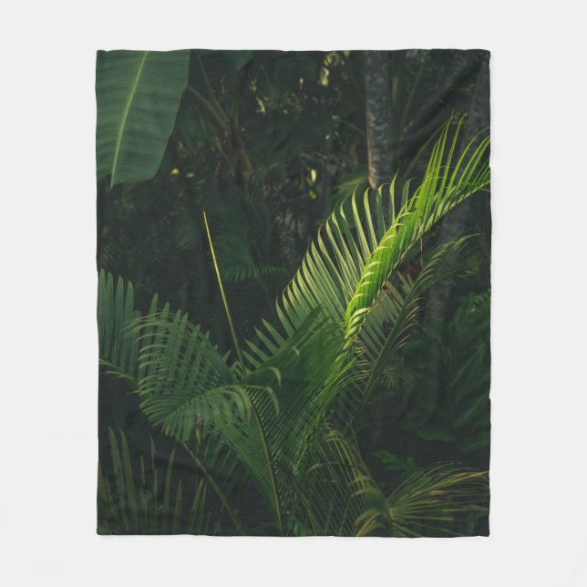 GREEN BANANA TREE DURING DAYTIME FLEECE BLANKET (Front)