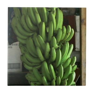 Green Bananas Ceramic Tile