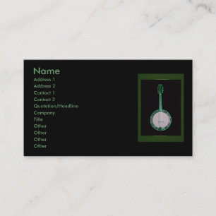 Green Banjo Business Card