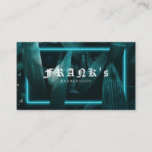 Green Barbershop Business Card