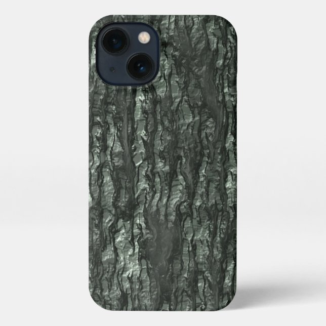Green Bark Camo iPhone Case (Back)