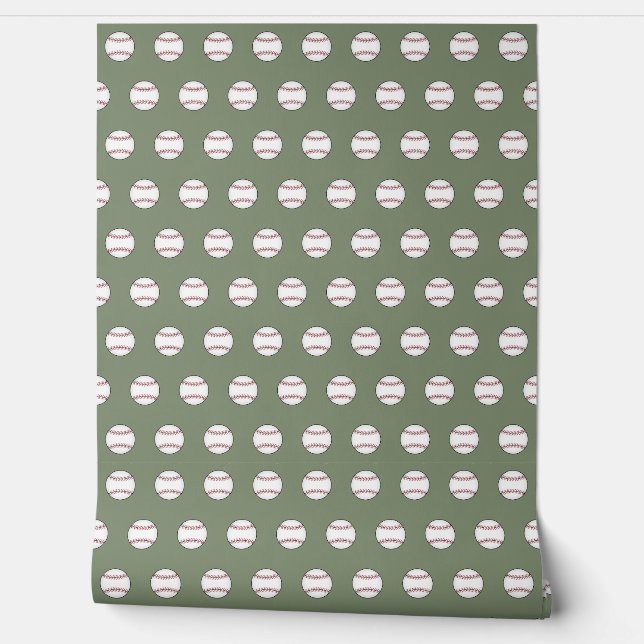Green Baseball Wallpaper  (Unrolling)