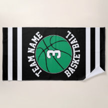 Green Basketball Team Name & Player Number Custom