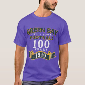 Green Bay Football 100 Seasons Anniversary retro T-Shirt