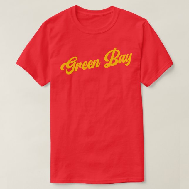 Green Bay Retro Green Bay Packers T-Shirt (Design Front)