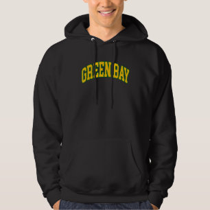 Green Bay Wisconsin  Throwback  Classic Hoodie