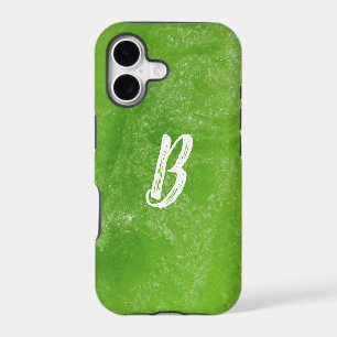 Green Beach Sea Glass Monogrammed Minimal Simple