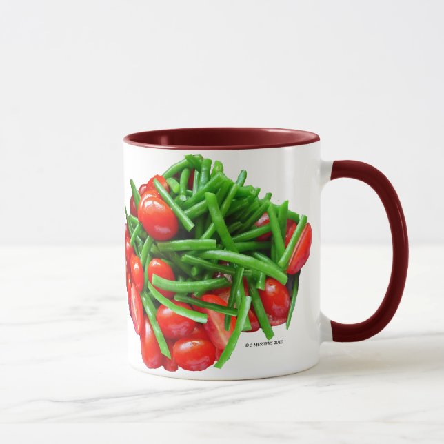 Green Bean and Tomatoes Mug (Right)