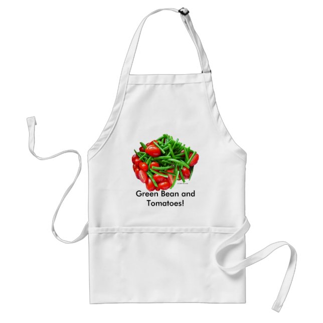 Green Bean and Tomatoes Standard Apron (Front)