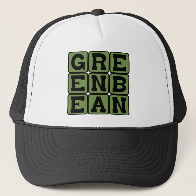 Green Bean, Vegetable Trucker Hat (Front)