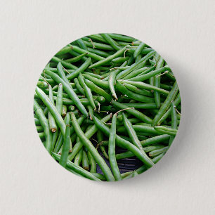 Green Beans 6 Cm Round Badge