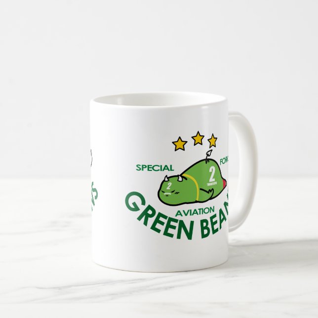 GREEN BEANS AVIATION COFFEE MUG (Front Right)