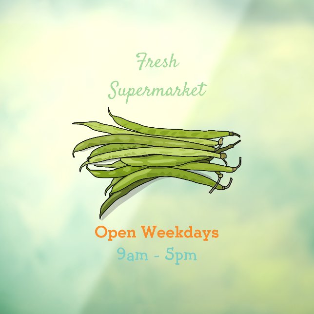 Green beans cartoon illustration (Sheet 3)