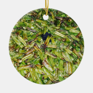 Green  Beans... Ceramic Tree Decoration
