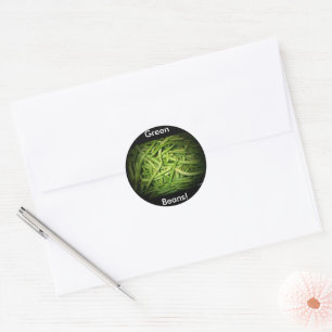 Green Beans in Spotlight Classic Round Sticker