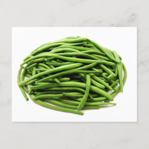 Green beans postcard