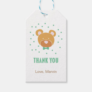 Green Bear Gift Tag