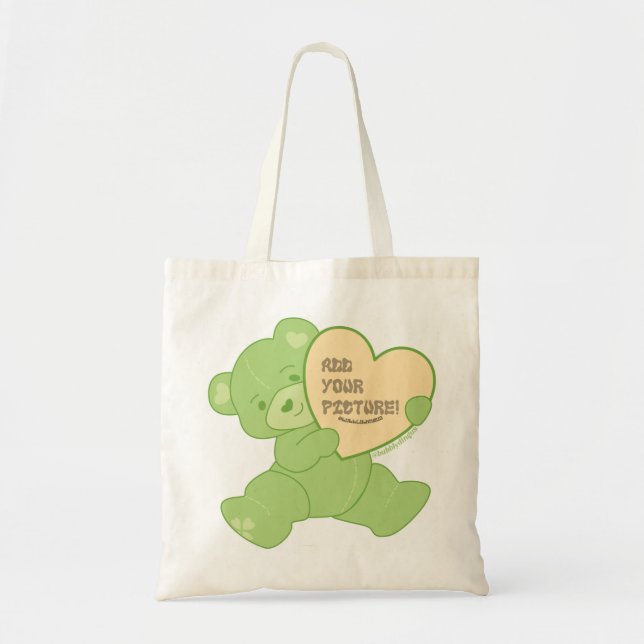 Green Bear  Tote Bag (Front)
