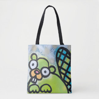 Green Beaver Tote Bag