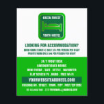 Green Bed Logo, Hostel Accommodation Advertising Flyer<br><div class="desc">Green Bed Logo,  Hostel Accommodation Advertising Flyers By The Business Card Store.</div>
