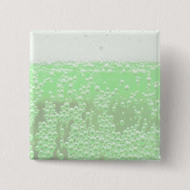 GREEN BEER 15 CM SQUARE BADGE (Front)