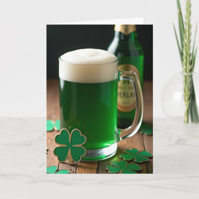 Green Beer Celebration Card (Front)