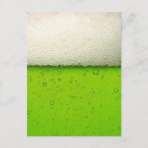 Green Beer Close-up Postcard