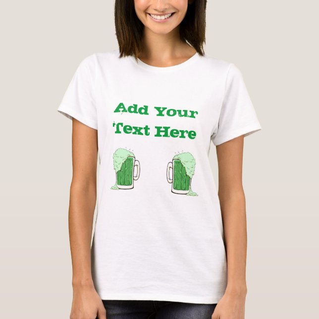 Green Beer Custom Women's T-Shirt (Front)