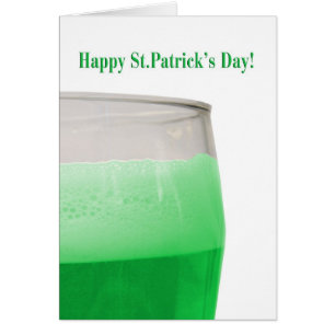 Green beer for St. Patrick's Day
