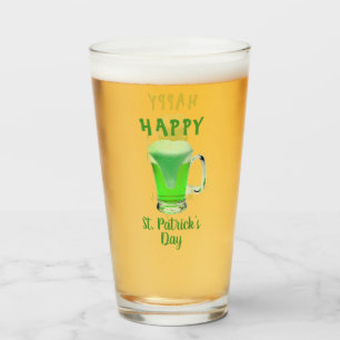 Green Beer Glass Happy St. Patrick`s day
