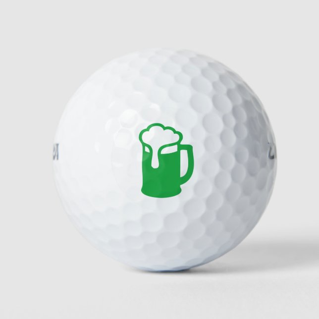 Green Beer Golf Ball (Front)