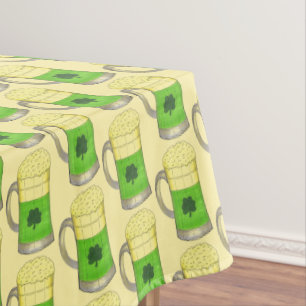 Green Beer Irish Shamrock St. Patrick's Day Tablecloth