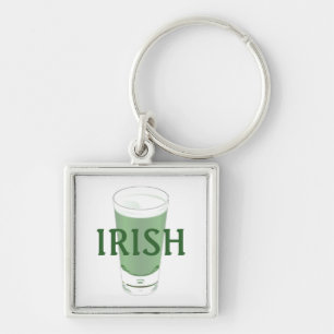 Green Beer Key Ring