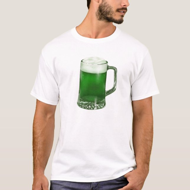 Green Beer Mug T-Shirt (Front)