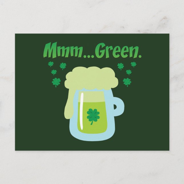 Green Beer Postcard (Front)