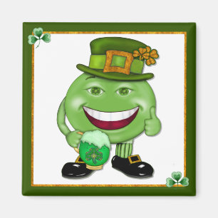 Green Beer & Shamrocks 2 Magnet