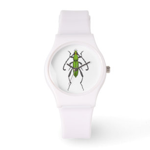 Green beetle watch
