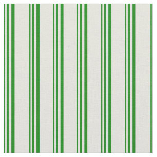 Green & Beige Coloured Stripes Pattern Fabric