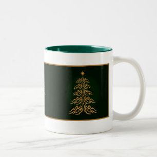 Green Bell Christmas Tree Mug