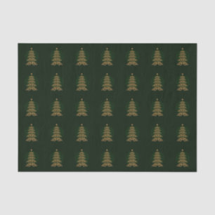 Green Bell Christmas Tree Tissue Paper