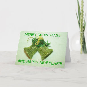 Green Bell's Closeup Christmas CARD