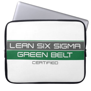 Green Belt Lean Six Sigma Certified Laptop Sleeve