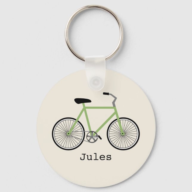 Green Bicycle Keychain (Front)