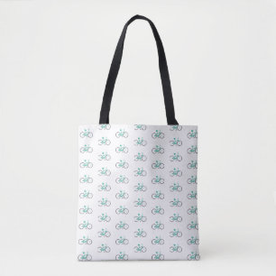 Green Bicycles Tote Bag