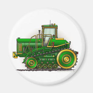 Green Big Dozer Tractor Magnets