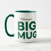 Green Big Mug | Huge Mug | Script Custom Name