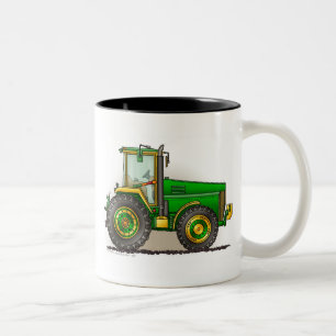 Green Big Tractor Mugs
