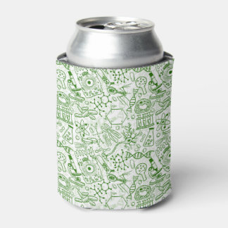 Green Biology Pattern Can Cooler